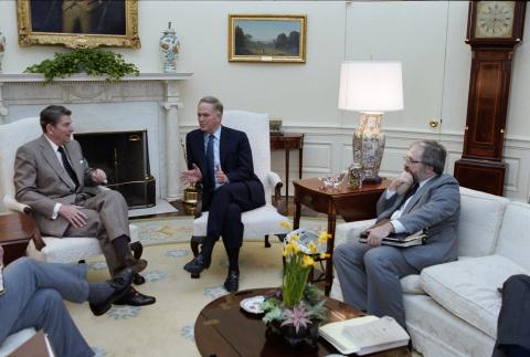 Meeting with Senator Bob Packwood to discuss Tax Reform