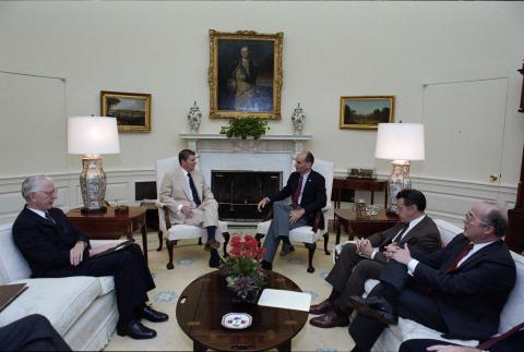 Meeting with Senator Jake Garn and James Fletcher