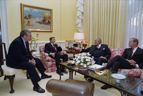Meeting to discuss budget negotiations