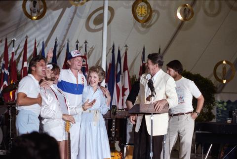 Concert by the Beach Boys during reception and picnic in honor of the 15th Anniversary of the Special Olympics program