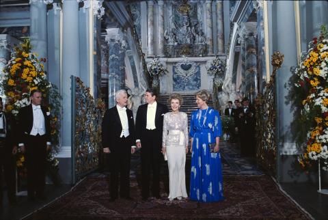 State Dinner at Schloss Augustusburg, Federal Republic of Germany