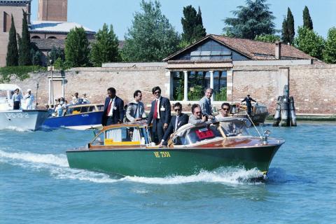 Boat trip to Hotel Cipriani in Venice, Italy