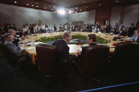 Trip to Canada, G-7 Economic Summit, Staff Meeting