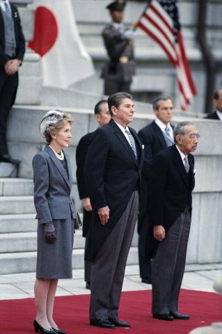 Welcoming Ceremony with Emperor Hirohito at Akasaka Palace