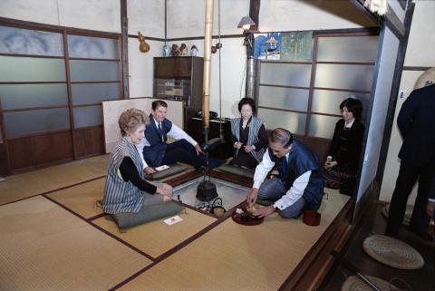 Trip to Japan, Tea at Prime Minister Nakasone's Private Retreat