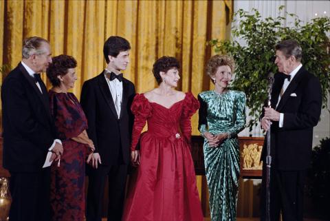 Roberta Peters, Yakov Kreizberg at State visit of President Herzog of Israel, State Dinner