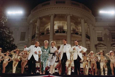 Nancy Reagan, Marvin Hamlisch, Shirley Jones, Lee Roy Reams, Stubby Kaye at the PBS "In Performance at the White House"