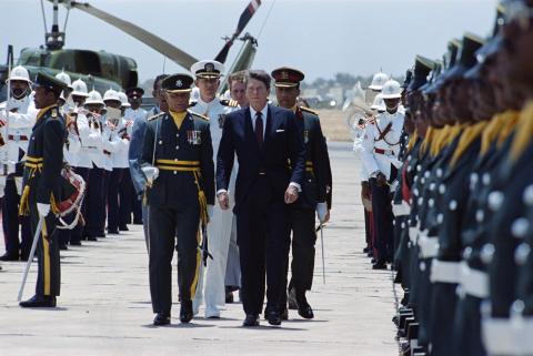 Arrival Ceremony in Bridgetown, Barbados