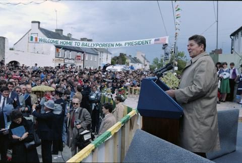 Presidents speech in Ballyporeen, Ireland