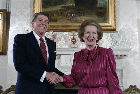 Meeting with Prime Minister Margaret Thatcher