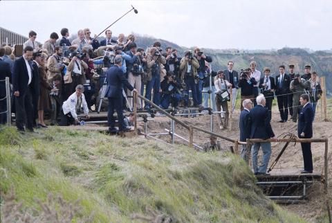 40th Anniversary Of D-Day landings, ceremony at Pointe du Hoc