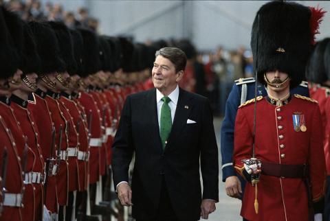 Trip to Canada, Arrival Ceremony at L'Ancienne Lorette airport hanger Quebec City