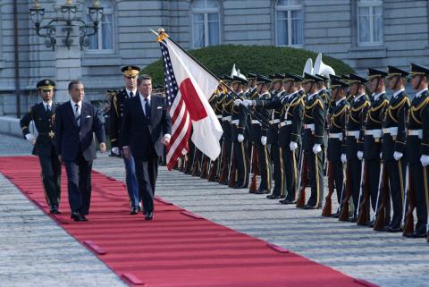 Trip to Japan, Economic Summit Arrival Ceremony