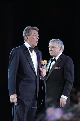 Frank Sinatra and Dean Martin at the Inaugural Gala