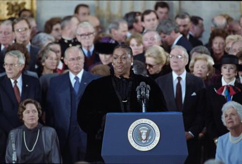 Jessye Norman at Inaugural Ceremony at the U.S. capitol