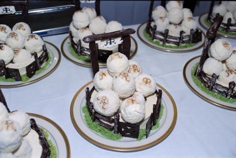 Cake for Private birthday party in honor of President Reagan's 75th Birthday