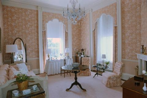 Views of First Lady Dressing Room after renovation