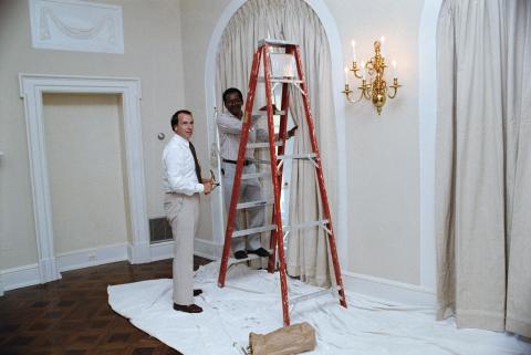 Cabinet Room Under Renovation