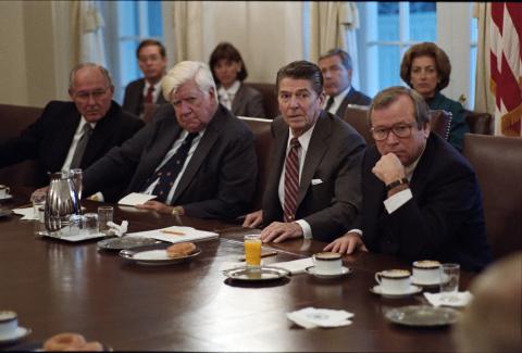 Meeting to discuss the situation in Grenada with a group of bipartisan members of congress