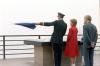 Nancy Reagan with group at plaque at Omaha Beach Cemetery. Nancy Reagan with group at plaque at Omaha Beach Cemetery.