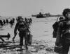 Photograph of American Assault Troops Moving onto a Beachhead on the Northern Coast of France Photograph of American Assault Troops Moving onto a Beachhead on the Northern Coast of France