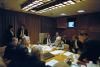 White House Senior Staff holding a meeting on the assassination attempt on President Ronald Reagan in the Situation Room 03/30/1981 NAID: 75852801