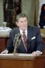President Ronald Reagan delivering his first Address Before a Joint Session of the Congress Reporting on the State of the Union 01/26/1982 NAID: 75856613