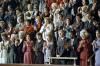 Nancy Reagan applauding during President Ronald Reagan’s first Address Before a Joint Session of the Congress Reporting on the State of the Union 01/26/1982 NAID: 276563399