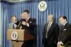 President Ronald Reagan in a question and answer session with reporters on production of the MX missile 12/14/1982  NAID: 75852557
