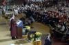President Ronald Reagan delivering his Address at Commencement Exercises at Eureka College in Eureka, Illinois 05/09/1982  NAID: 6340719