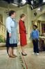Nancy Reagan on the set of the television show Diff’rent Strokes with Gary Coleman and Mary Jo Catlett in Los Angeles, California 03/09/1983  NAID: 276563631