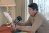 President Ronald Reagan delivering his Radio Address to the Nation on Economic Recovery Program and discussing the term “Reaganomics” at Camp David 02/05/1983  NAID: 276563617