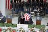 President Ronald Reagan presenting the Medal of Honor to the Vietnam Unknown Soldier during a Memorial Day ceremony at Arlington Cemetery 05/28/1984 NAID: 276563871