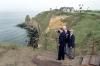President Ronald Reagan with former U.S. Army Rangers Pointe du Hoc in Normandy, France 06/06/1984 NAID: 276563887