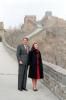 President Ronald Reagan and Nancy Reagan looking at the Great Wall in China 04/29/1984 NAID: 75853329