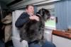 President Ronald Reagan aboard Marine One with Lucky in his lap 11/01/1985  NAID: 276564237