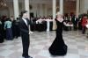 Princess Diana dancing with John Travolta in the Entrance Hall at a dinner for Prince Charles and Princess Diana of the United Kingdom 11/09/1985 NAID: 75854403