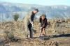 President Ronald Reagan and Nancy Reagan breaking ground for the Ronald Reagan Presidential Library in Simi Valley, California 11/21/1988 NAID: 75856385