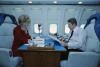 President Ronald Reagan and Nancy Reagan aboard Air Force One on their way to Finland the Moscow Summit 05/25/1988  NAID: 75856093