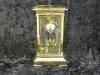 Brass Carriage Clock, L’epee Liberty Clock [view 2 of 2] Artifact ID: 1986.00609.01a-b Maker: Staff of L’epee, clock factory, Sainte-Suzanne/ Montbéliard, Franche-Comté, France Date Made: 1986