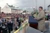 President Ronald Reagan speaking to citizens of Ballyporeen, Ireland 06/03/1984 NAID: 75853411