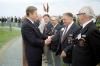 President Reagan and Nancy Reagan greeting former U.S. Army Rangers at Pointe du Hoc, Normandy, France 06/06/1984 President Reagan and Nancy Reagan greeting former U.S. Army Rangers at Pointe du Hoc, Normandy, France 06/06/1984