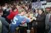 President Ronald Reagan shaking hand with members of the crows while at Bowling Green University in Bowling Green, Ohio 09/26/1984 President Ronald Reagan shaking hand with members of the crows while at Bowling Green University in Bowling Green, Ohio 09/26/1984