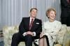President Ronald Reagan and Nancy Reagan watching election returns at the Century Plaza Hotel in Los Angeles, California 11/06/1984 President Ronald Reagan and Nancy Reagan watching election returns at the Century Plaza Hotel in Los Angeles, California 11/06/1984