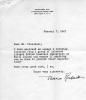 Letter from Eleanor Roosevelt to Harry S. Truman Produced: January 7, 1947 Immigration – Endorsements to Enter the United States, “A-K” 1946, of 133-A Official Files 1945-1953 Official Files (Truman Administration) 1945-1953 Harry S. Truman Presidential Library and Museum NAID: 4708640