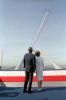 President Ronald Reagan and Nancy Reagan aboard the USS Iowa in New York Harbor 07/04/1986 NAID: 75854905