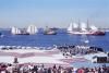 Ships passing the Statue of Liberty during Operation Sail 07/04/1986