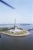 View of the Statue of Liberty from helicopter 07/05/1986