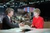 Nancy Reagan in an interview with Tom Brokaw at the 1984 Republican National Convention in Dallas, Texas 08/23/1984