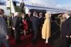 President Ronald Reagan and Nancy Reagan walking off Air Force One at Shannon Airport in Ireland meeting President Patrick Hillery, Maeve Hillery, Prime Minister Garret FitzGerald, Joan O’Farrell FitzGerald, Deputy Prime Minister Dick Spring, Kirsti Spring, Minister for Foreign Affairs Peter Barry, Margaret Barry, Minister for Justice Michael Noonan, and Irish Ambassador Tadhg F. O’Sullivan, C22213-06, 06/01/1984 President Ronald Reagan and Nancy Reagan walking off Air Force One at Shannon Airport in Ireland meeting President Patrick Hillery, Maeve Hillery, Prime Minister Garret FitzGerald, Joan O’Farrell FitzGerald, Deputy Prime Minister Dick Spring, Kirsti Spring, Minister for Foreign Affairs Peter Barry, Margaret Barry, Minister for Justice Michael Noonan, and Irish Ambassador Tadhg F. O’Sullivan, C22213-06, 06/01/1984